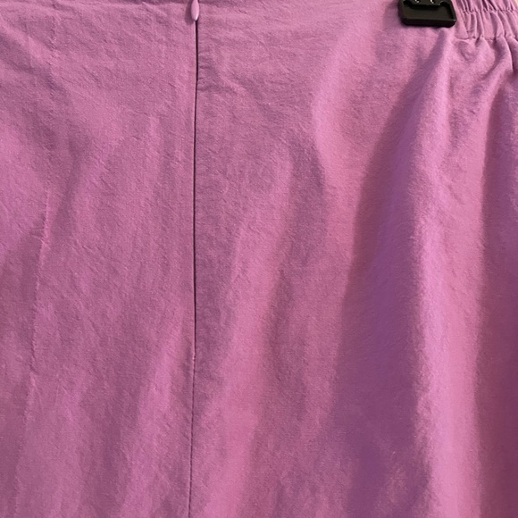 Lilac cotton skirt with ruffle ham, size M - Picture 5 of 8